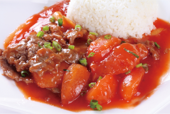 Beef w/ Tomato Sauce Rice