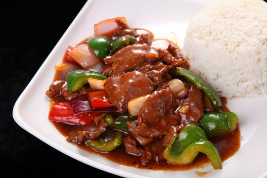 Beef / Chicken w/ Black Bean Sauce Rice