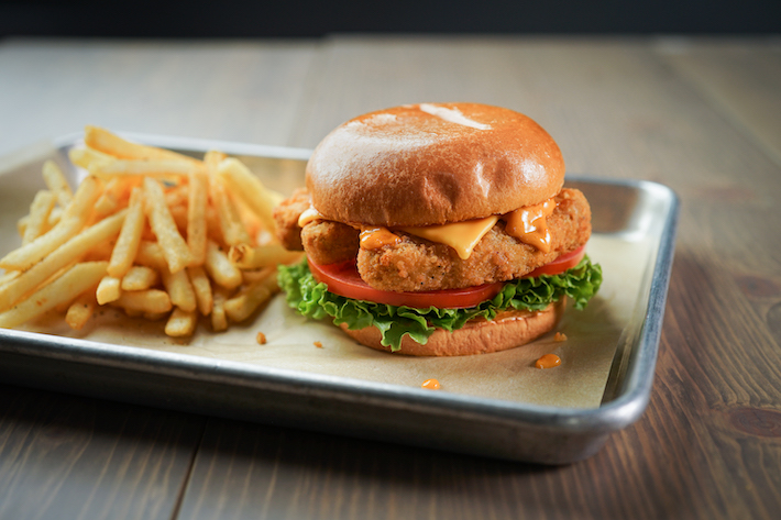 Buffalo Chicken Sandwich & Fries